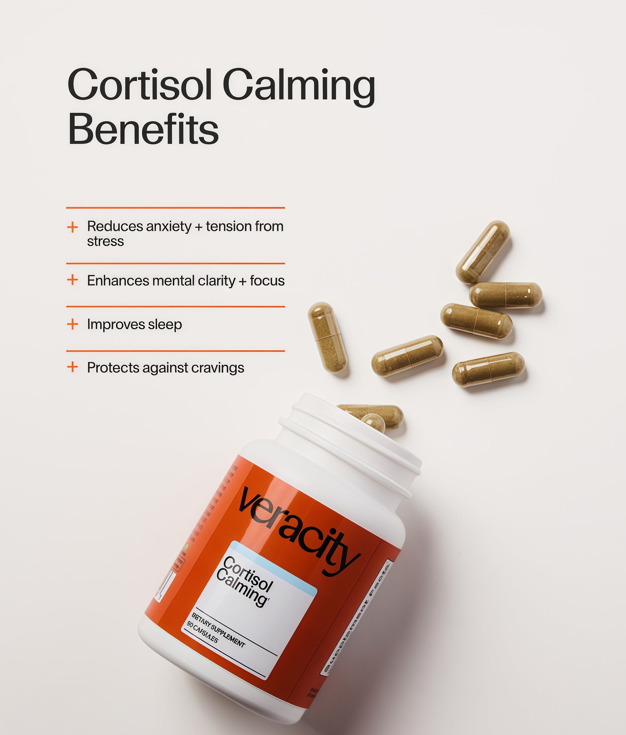 Veracity Cortisol Calming Stress & Sleep Support 60 Capsules