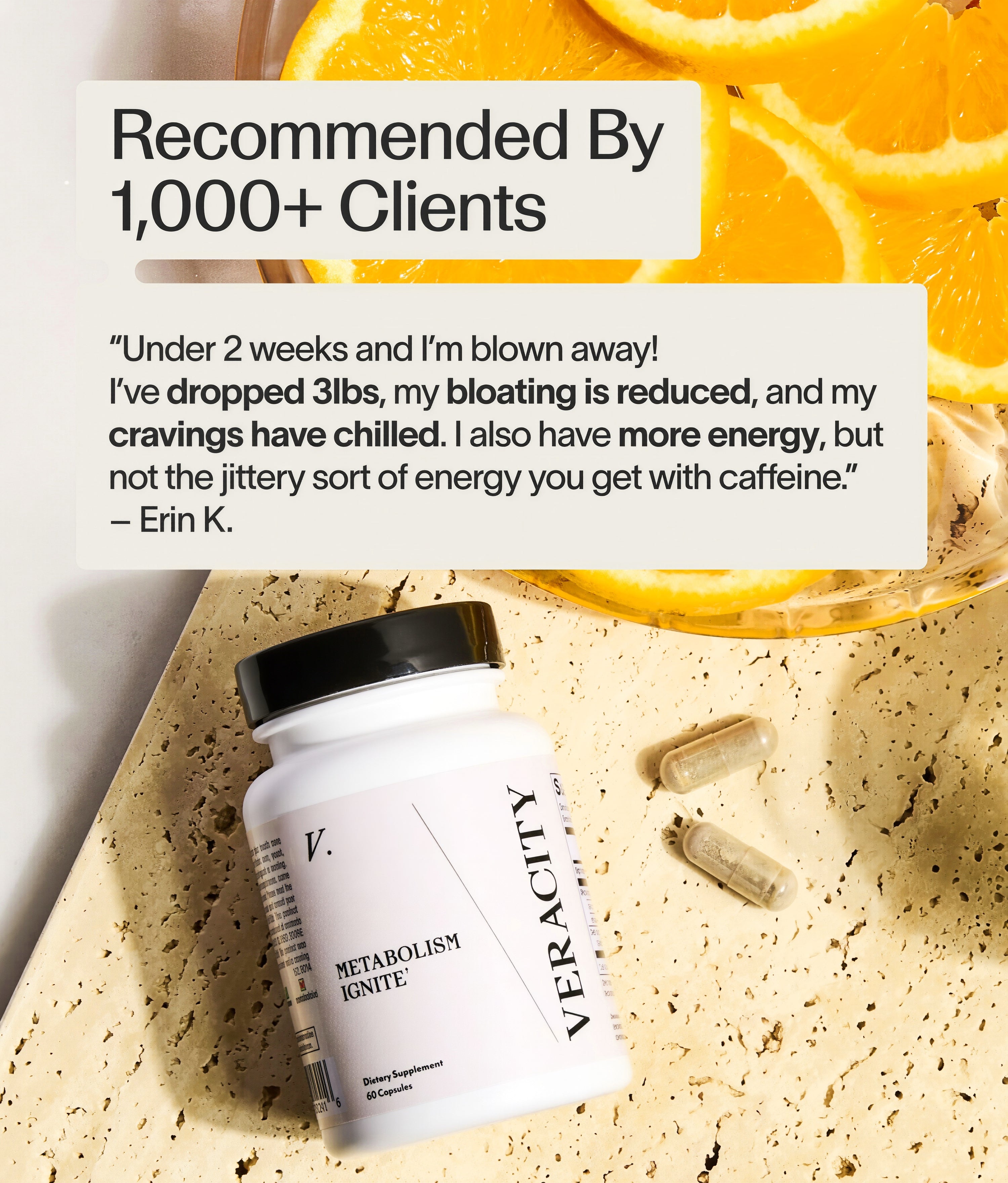 Veracity Metabolism Ignite Burns Fat GLP-1 30 Serving